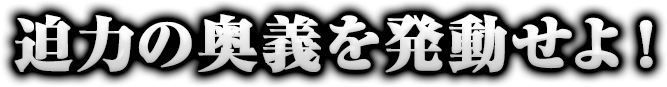 迫力の奥義を発動せよ！